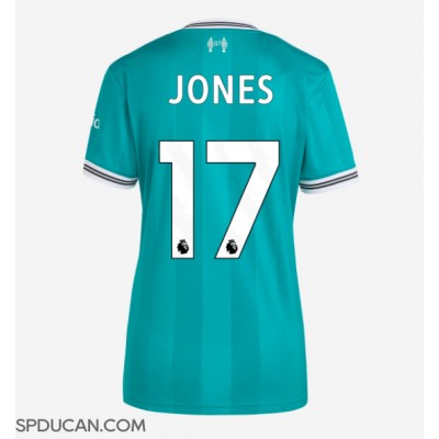 Zenski Nogometni Dres Liverpool Curtis Jones #17 Rezervni 2025-26 Kratak Rukav Zenski Nogometni Dres Liverpool Curtis Jones #17 Rezervni 2025-26 Kratak Rukav